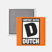 Beoordeeld D: Nederlands Magneet (Voorkant / Achterkant)