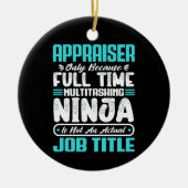 Beoordelaar Grappig Baan Beroepsberoep Carrière Keramisch Ornament (Voorkant)