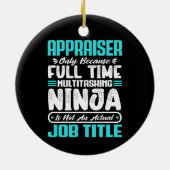 Beoordelaar Grappig Baan Beroepsberoep Carrière Keramisch Ornament (Achterkant)