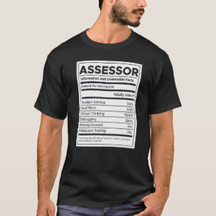 Beoordelaar Voedingsinformatie T-shirt