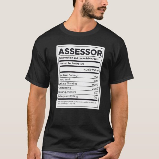 Beoordelaar Voedingsinformatie T-shirt (Voorkant)