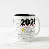 Beoordeling 2020: 1 ster tweekleurige koffiemok (Voorkant rechts)