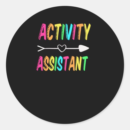 Beoordeling activiteitsassistent coördinator ronde sticker (Voorkant)
