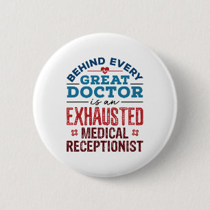 Beoordeling door medisch receptionist ronde button 5,7 cm