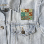 Beoordeling Pop Art Vierkante Button 5,1 Cm (In situ)