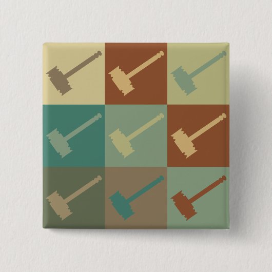 Beoordeling Pop Art Vierkante Button 5,1 Cm (Voorkant)