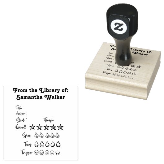 Beoordeling Quick Note Library Rubberstempel (Gestempeld)