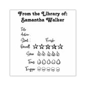 Beoordeling Quick Note Library Rubberstempel (Afrduk)