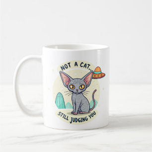 Beoordeling Sphynx Kat UFO Sarcastische Cartoon Ku Koffiemok