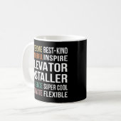 Beoordeling van de liftinstallateur koffiemok (Voorkant links)