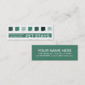 Beoordeling van de PET-SITTING-klant (standaardkwa Klantenkaartje (Voorkant / Achterkant)