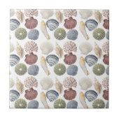 Beoordeling van het kustdek van schelpdieren tegeltje (Voorkant)