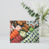 Beoordeling van Japanse sushi-favorieten Briefkaart (Staand voorkant)