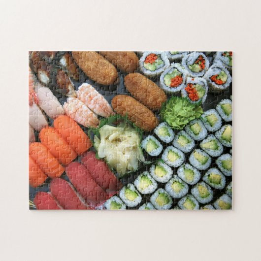 Beoordeling van Japanse sushi-favorieten Legpuzzel (Horizontaal)