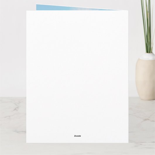 Beoordeling van North Lake Blue Sunrise Pastor Bedankkaart (Achterkant)