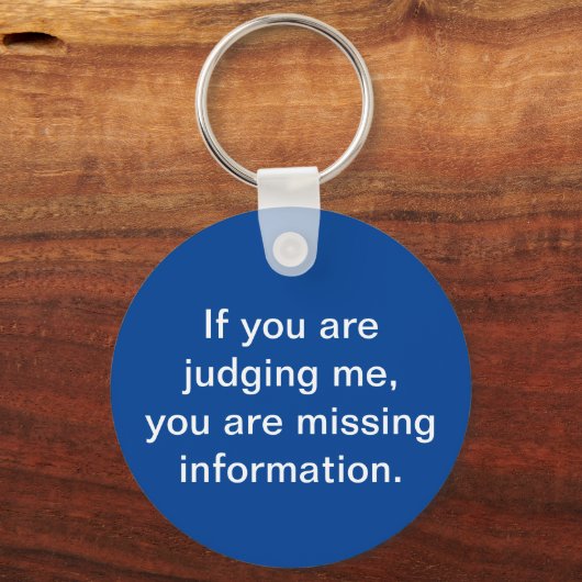 Beoordelings-/ontbrekende informatie sleutelhanger (Voorkant)