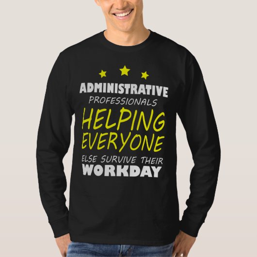 Beoordelingsdag voor administratieve professionals t-shirt (Voorkant)