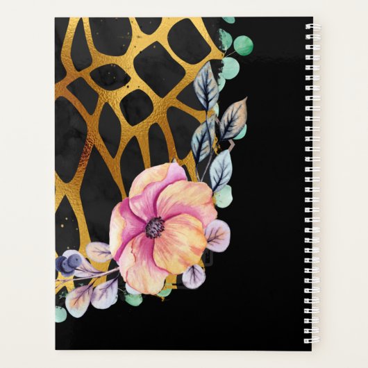 BEORGANIZED Ons Liefdesverhaal Luipaardprint Goud Planner (Achterkant)