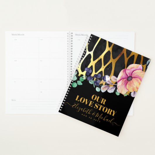 BEORGANIZED Ons Liefdesverhaal Luipaardprint Goud Planner (Display)