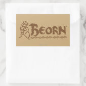 BEORN™ Beer Rechthoekige Sticker (Tas)