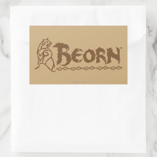 BEORN™ Beer Rechthoekige Sticker (Tas)
