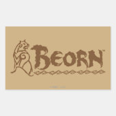 BEORN™ Beer Rechthoekige Sticker (Voorkant)