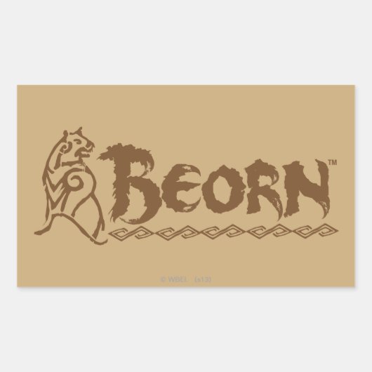 BEORN™ Beer Rechthoekige Sticker (Voorkant)