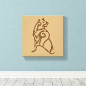 BEORN™ Beer Symbool Canvas Afdruk (Insitu (Houten vloer))