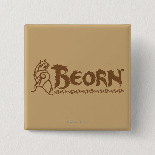 BEORN™ Beer Vierkante Button 5,1 Cm (Voorkant)