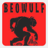 Beowulf - Grendel Vierkante Sticker (Voorkant)
