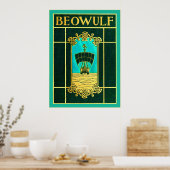 Beowulf ~ Hoesje boekje Poster (Keuken)