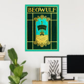 Beowulf ~ Hoesje boekje Poster (Thuiskantoor)