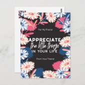 Bepaal de kleine citaten briefkaart (Voorkant / Achterkant)