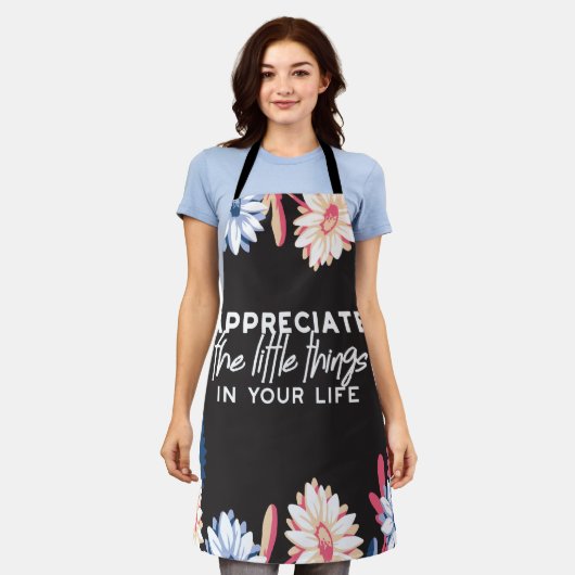 Bepaal de kleine citaten schort (Gedragen)