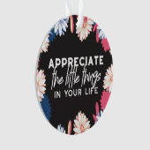 Bepaal de kleine dingen die klassieke ronde citere ornament (voorkant)