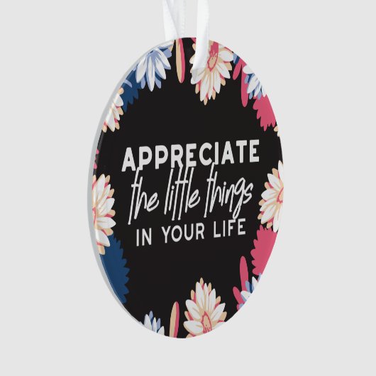 Bepaal de kleine dingen die klassieke ronde citere ornament (voorkant)