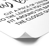 Bepaal het teken van het Spel van het Baby shower Poster (Hoek)