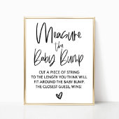 Bepaal het teken van het Spel van het Baby shower Poster