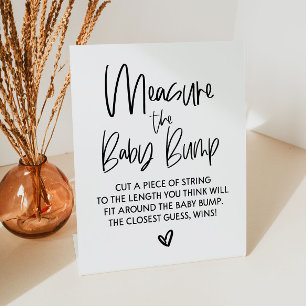 Bepaal het teken van het Spel van het Baby shower  Reclamebord Met Voetstuk