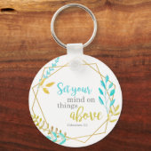 Bepaal je mening over dingen boven de Christelijke Sleutelhanger (Voorkant)