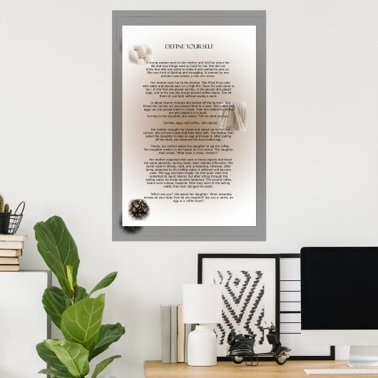 Bepaal jezelf poster (Thuiskantoor)