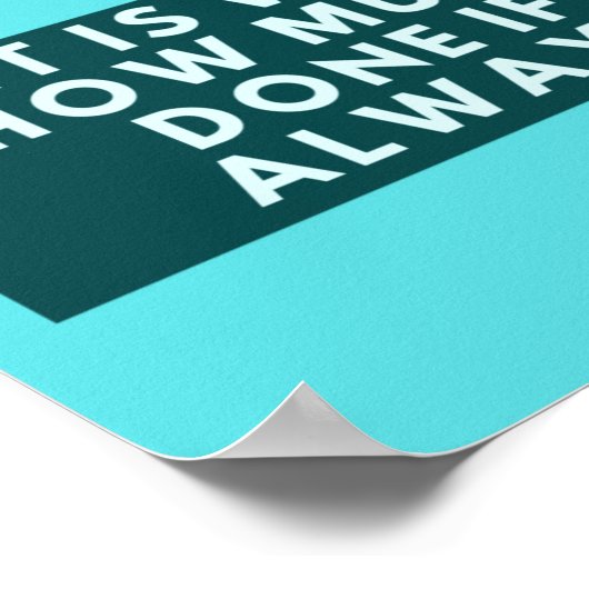 Bepaal nooit onbenullig te zijn - Thomas Jefferson Poster (Hoek)