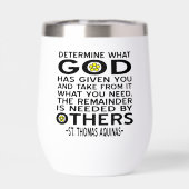 Bepaal wat God je heeft gegeven Aquino Quote (Achterkant)