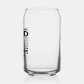 Bepaal wat God je heeft gegeven Aquino Quote Blikvorm Glas (Links)