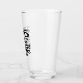 Bepaal wat God je heeft gegeven Aquino Quote Glas (Links)
