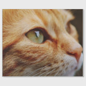 Bepaald gezichtsveld van een gemberkat cadeaupapier (Vlak)