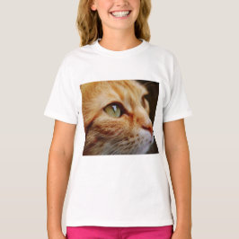 Bepaald gezichtsveld van een gemberkat t-shirt