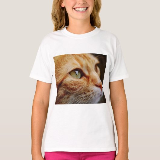Bepaald gezichtsveld van een gemberkat t-shirt (Voorkant)