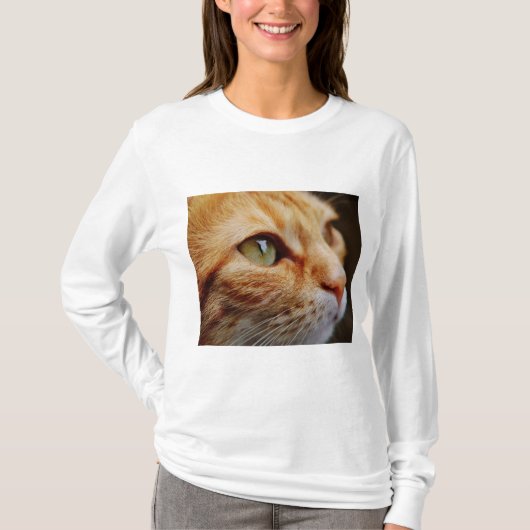 Bepaald gezichtsveld van een gemberkat t-shirt (Voorkant)