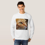 Bepaald gezichtsveld van een gemberkat t-shirt (Voorkant volledig)